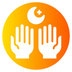 Obraz premium hands gradient icon