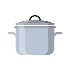 Cooking pan flat vector illustration isolated on white background