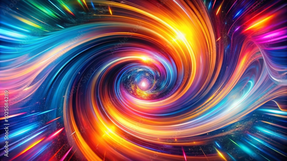Poster futuristic abstract digital vortex with dynamic motion effects for creative backgrounds and design p