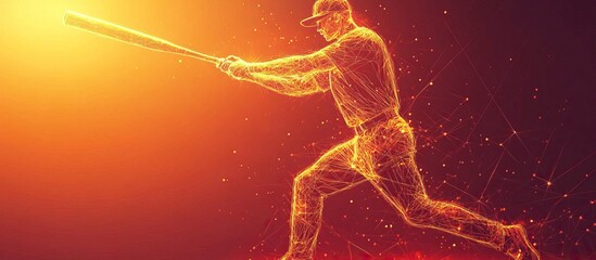 Fototapeta premium Baseball Player in Action