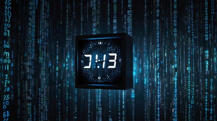 Obraz premium a digital clock shows the time as 4 00.