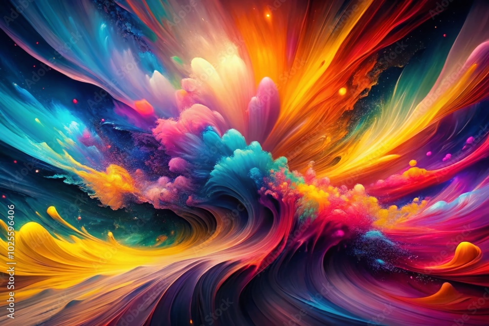 Poster High-Resolution Abstract Digital Art Background for Creative Projects and Web Design - 2560x1600 Resolution
