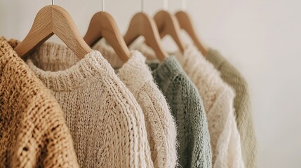 Well-organized closet with various clothes in the dressing room. Promoting closet organization solutions or showcasing minimalist fashion styles.