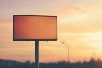 Blank highway sign, with copy space