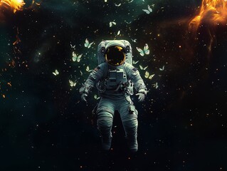 astronaut in space