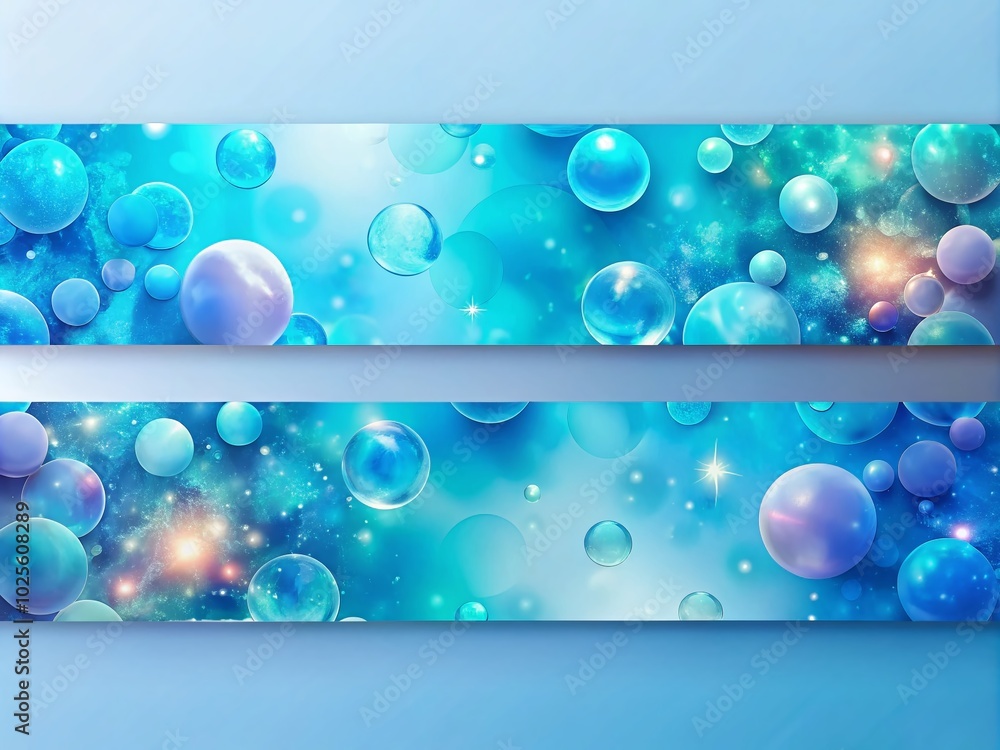 Poster light blue gradient abstract banner design for modern digital art and backgrounds utilizing generati