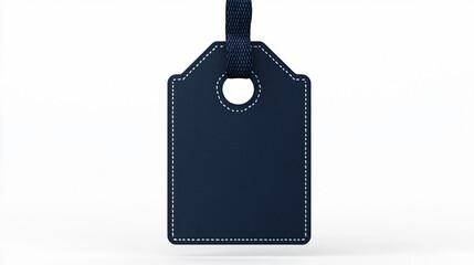 Stylish Rectangular Navy Tag for Retail Sale Announcements and Fashion Marketing