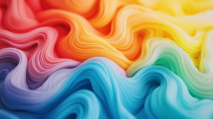 Obraz premium Abstract Colorful Paint Swirling in Water with Soft Studio Lighting