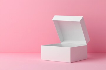 white mock up package box by generative ai