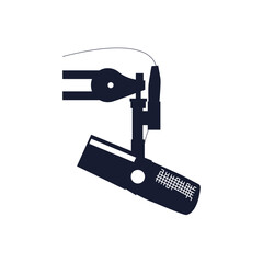 Mic podcast design template 