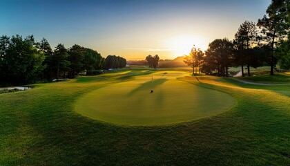 Obraz premium Challenging par threes test precision and skill. 