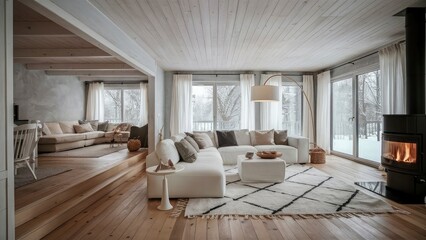 a room with a bed a bed and a window that has a door that says no one