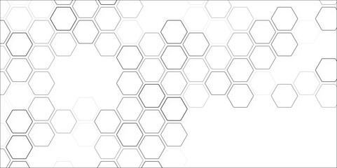 Hexagons pattern. Geometric abstract background with simple hexagonal elements. Seamless pattern background, Abstract pattern background decorative graphic design wallpaper background for your design.