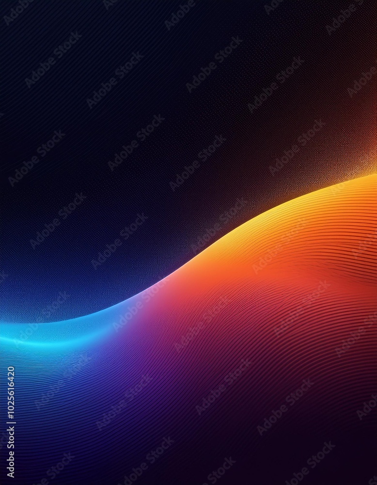 Poster create a dynamic and eye-catching atmosphere with this wavy gradient background, featuring a vibrant