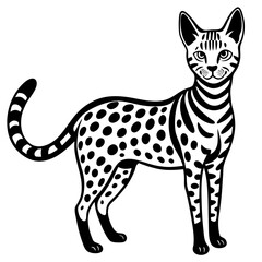 illustration of a cartoon cat