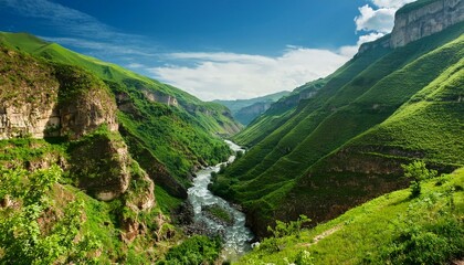 Naklejka premium The river is a lifeline for the surrounding wildlife. 