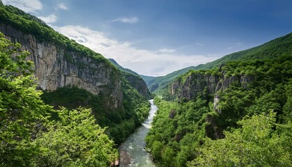 Fototapeta premium The ever-changing landscape tells a story of time. 