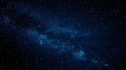 A Starry Night Sky with the Milky Way Galaxy Shining Brightly in the Dark