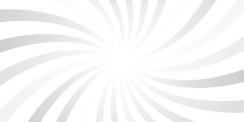Vintage swirl white and gray sunburst background