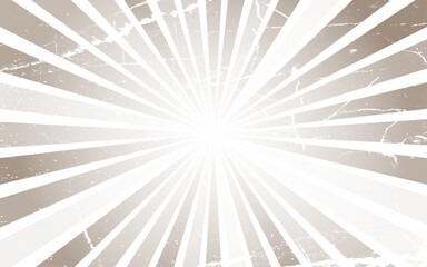 White and brown sunburst grunge background
