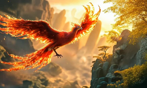 Mythical Phoenix Bird