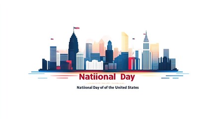 happy National day UAE. vector illustration flag and city. poster, banner.illustration