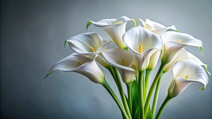 Obraz premium Elegant white paper Calla lilies arrangement