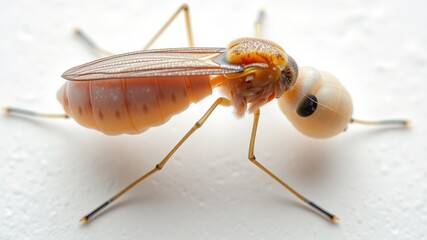 Obraz premium Macro Video of Mosquito Larvae and Pupae with Bokeh Effect in 32K Resolution for Documentary Photography