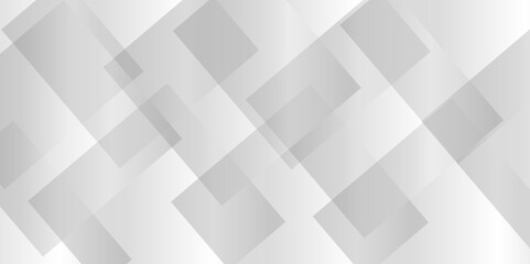 Abstract modern white and gray color pattern geometric luxury gradient line background random square shape design. modern design template background. layered geometric triangle shapes.