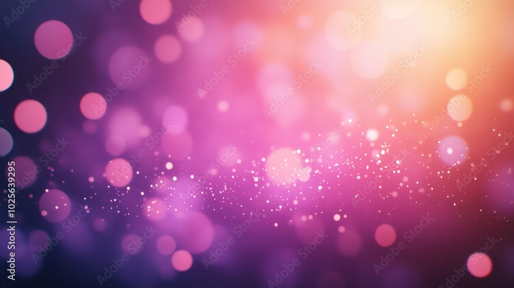 Poster a dreamy light flare with bokeh effect, combining soft, glowing light with scattered bokeh circles i