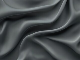 Fototapeta premium Abstract Draped Fabric Texture - Smooth Gray Textile Background