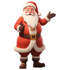santa claus full length, animation drawing, photo, cartoon, animation, png file
