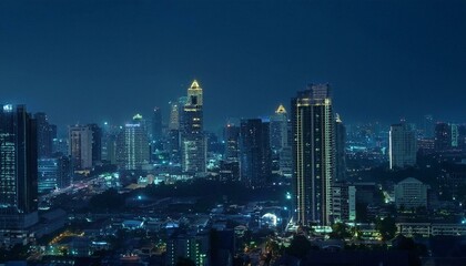 A bird's-eye view reveals a bustling city below.  
