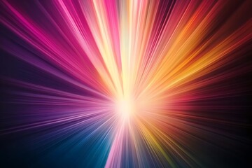 Fototapeta premium Abstract light beam Dynamic Light Flows: Smooth Transitions and Vivid Colors for Captivating Background of light with stripes of colorful rays moving from the center Ai 