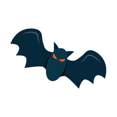 Eerie Halloween Bats Flying Under Moonlight