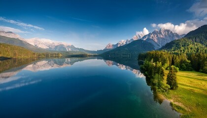 The lake is a reminder of nature's wonders.  