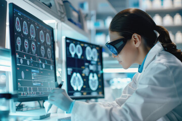 Scientists employing AI for revolutionary scientific discoveries, deep learning and generative AI transforming research, uncovering diseases, developing materials, expanding body and mind knowledge