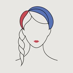 Trendy Hairstyle Evolution Icon Vector Artwork Illustration Design for Girls Fashion - Modern Haircuts & Styles