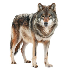 wolf isolated on white