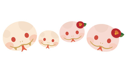 白蛇家族のイラスト