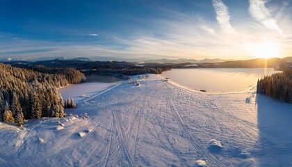 Auroras dance in the night sky, painting it with vivid colors.  