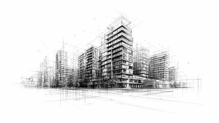 Fototapeta premium Design your dream buildings, hotels, and apartments with custom imagery. Ideal for creating stunning designs