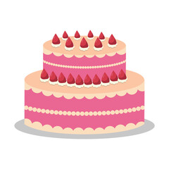 Colorful Birthday Cake with Festive Decorations