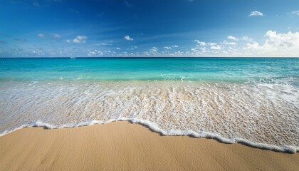 Fototapeta premium The coastline is a sanctuary for both body and mind.