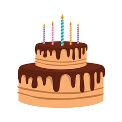 Decadent Chocolate Birthday Cake with Elegant Toppings