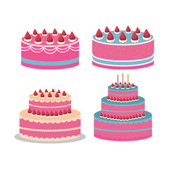 Assorted Delicious Birthday Cakes for Special Celebrations