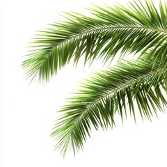 Obraz premium Isolated Palm Leaf with Vibrant Green Foliage