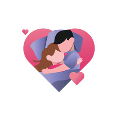 Valentine’s Day Flat Design for Romantic Couples