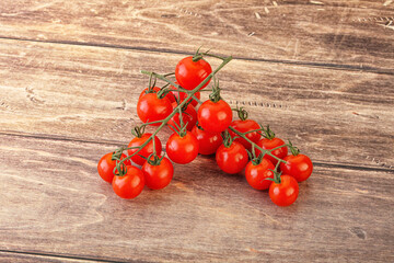 Ripe sweet Cherry tomato branch