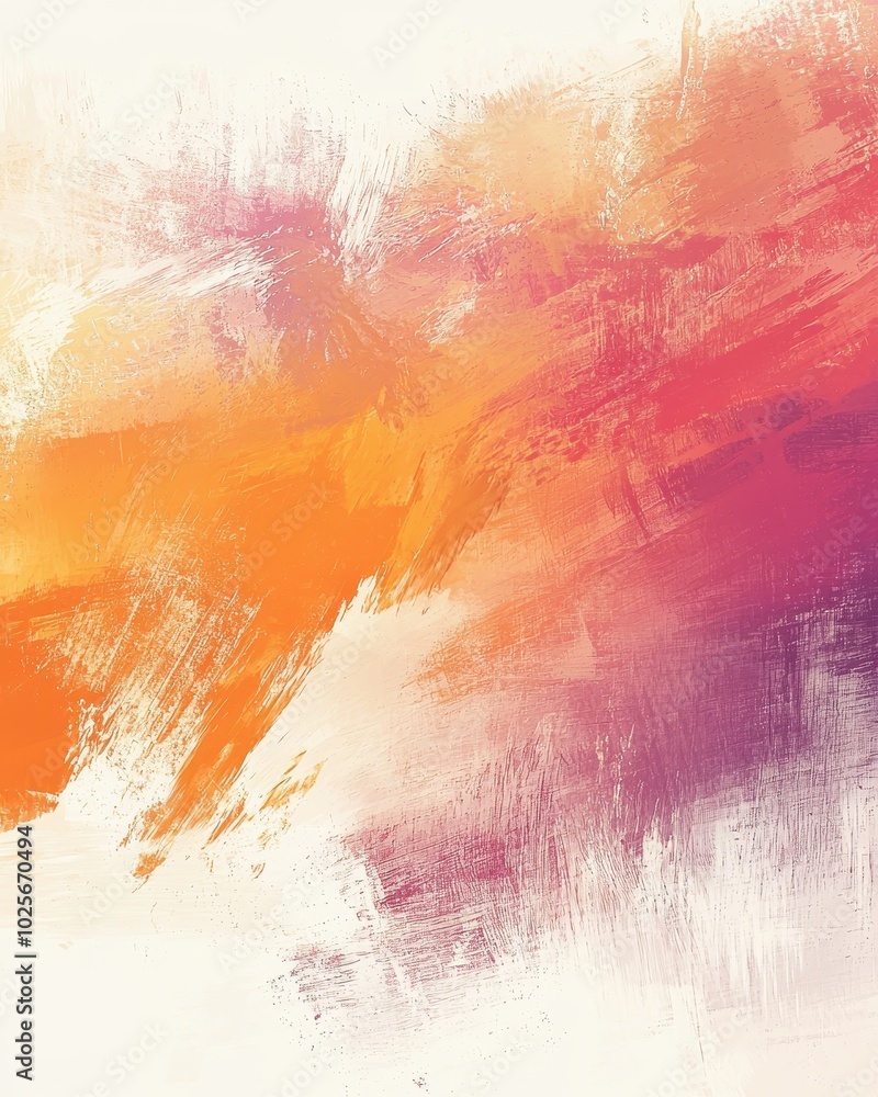 Poster Abstract Gradient with Soft Brush Strokes
